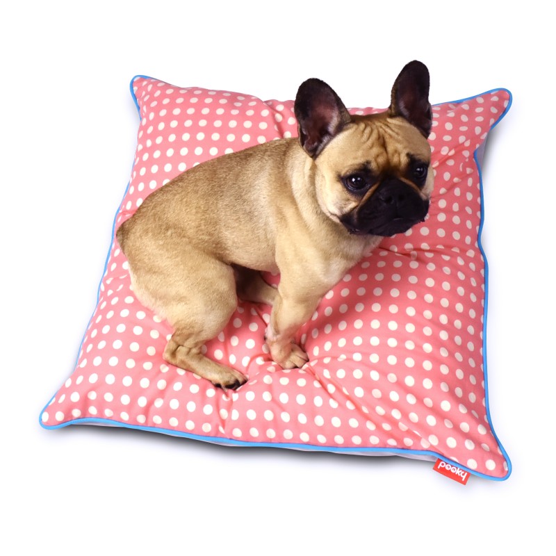 Pink polka dot pillow best sale