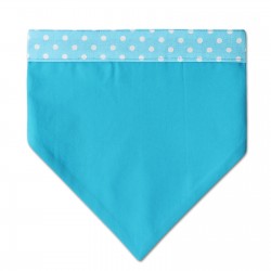 Pooky Pets - Reversible Bandana - Polka Dot Turquoise