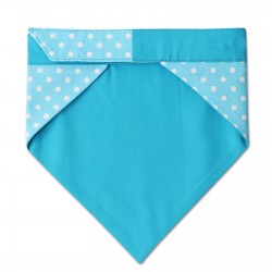 Pooky Pets - Reversible Bandana - Polka Dot Turquoise