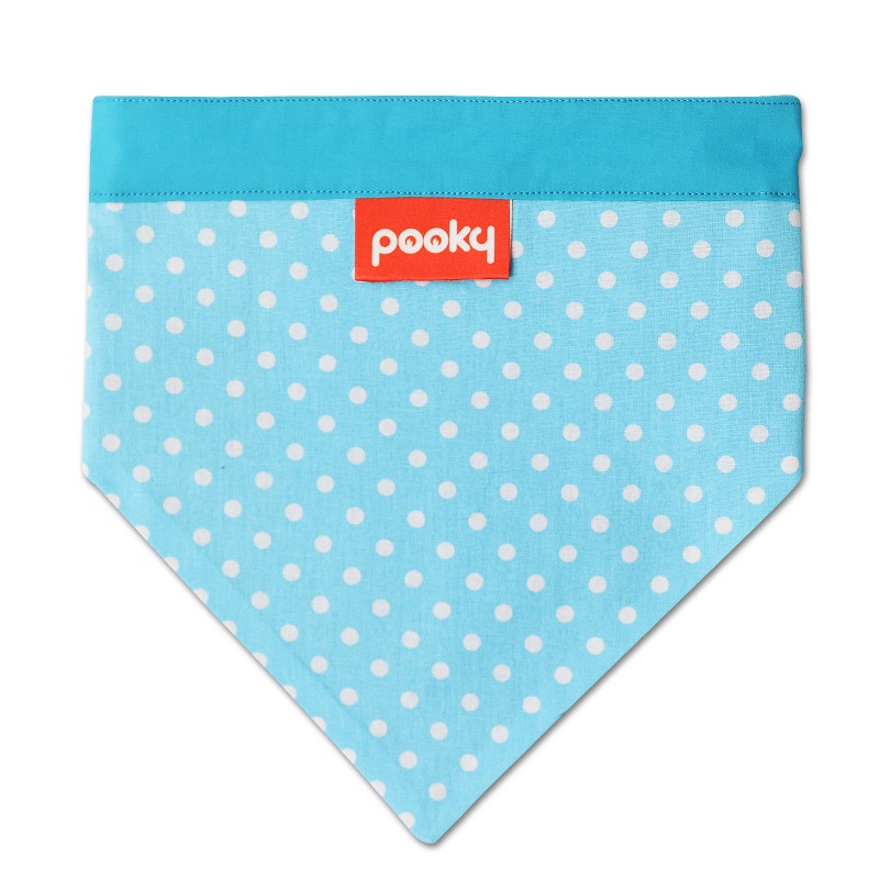 Pooky Pets - Reversible Bandana - Polka Dot Turquoise