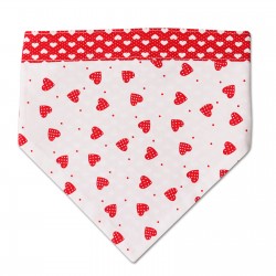 Pooky Pets - Reversible Bandana - Valentine's Love Hearts